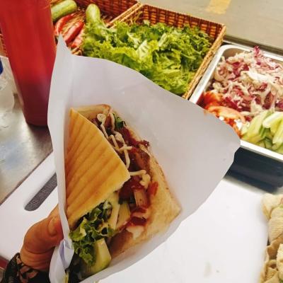 TÚI GIẤY 2 MIỆNG TAM GIÁC ĐỰNG HAMBURGER, BÁNH MÌ, SANDWICH